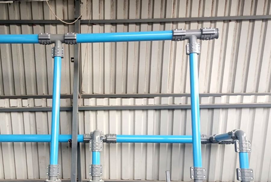 Industrial compressed air piping: supply and installation